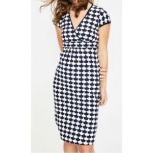 Boden Navy & White Dress Women’s 8 Petite